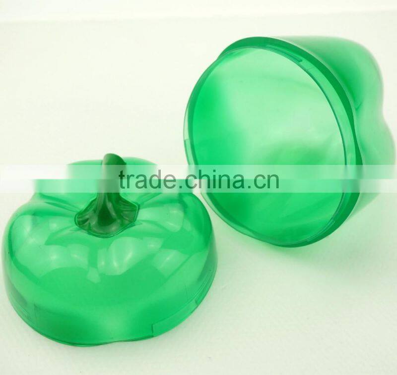 41055 green pepper Shaped Plastic Saver/Storage Box/Storage Container with FDA/LFGB