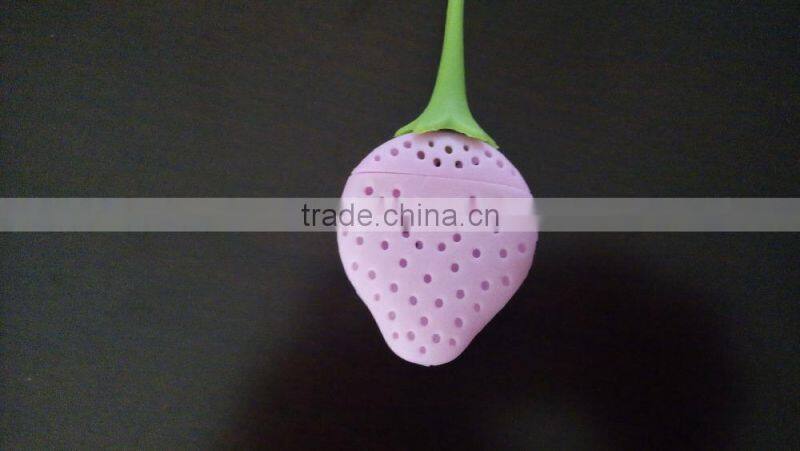 FDA and LFGB approved food grade dish-washer silicone tea infuser , custom cheap silicone tea infuser wholesale