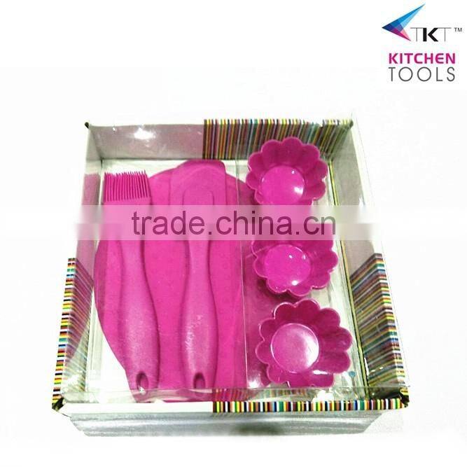 Top Sale Cooking Essentials Silicone Baking Tools For Kids baking Set