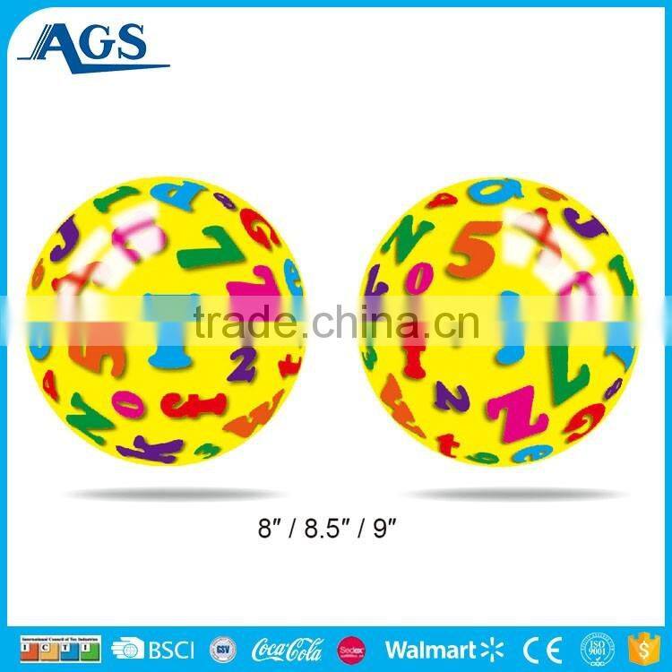 Funny educational toy ball number pvc ball