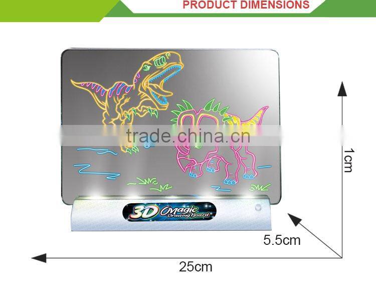 New design educational toy 3D kids erasable magnetic drawing board