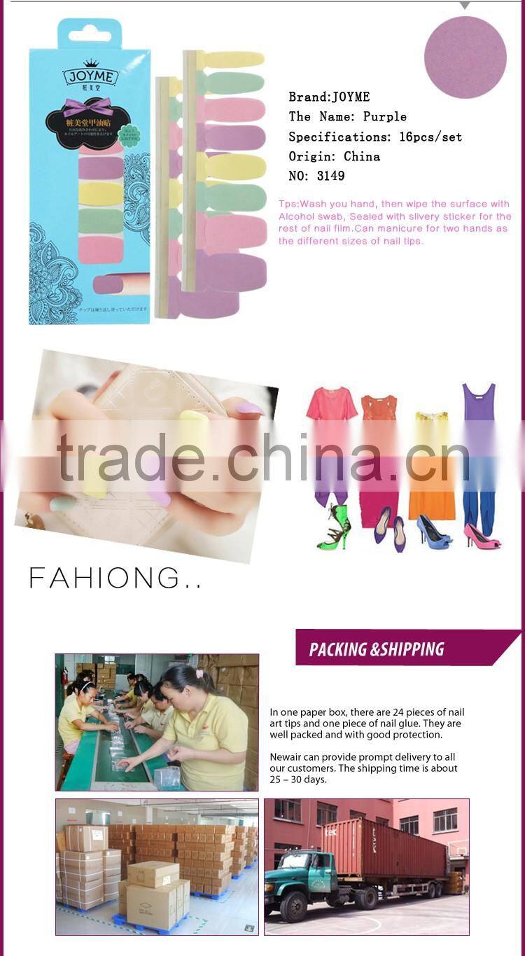 DIY 100% Nail Polish Strips VIVI Nail Patch For Nail Art