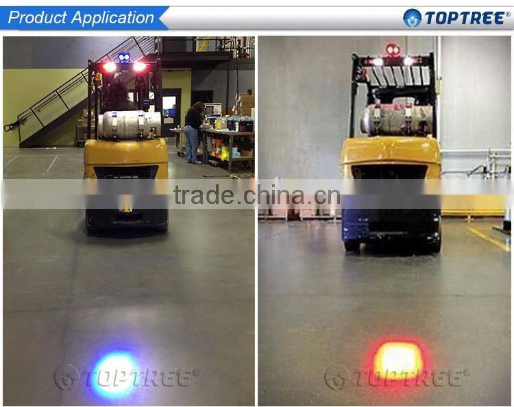 Forklift Parts Supplier Toptree 80V Blue Spot Light 10W Led Forklift Lighrts Blue Arrow Material Handing Light