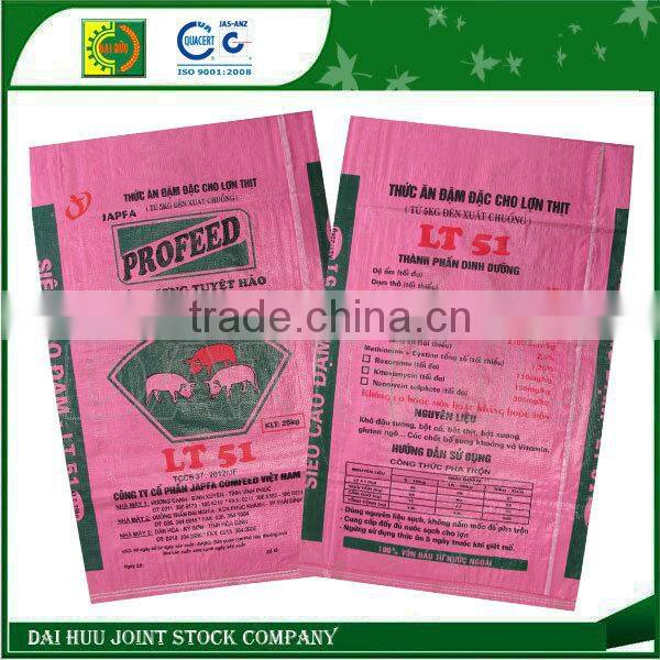 Animal feed PP woven packaging bag