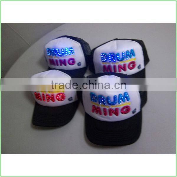 camouflage led cap solar led light cap with embroidery