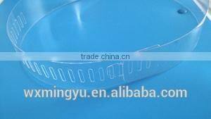 Flexible garment accessories customized logo hot stamping PVC collar band, collar support for men,women, children shirt package