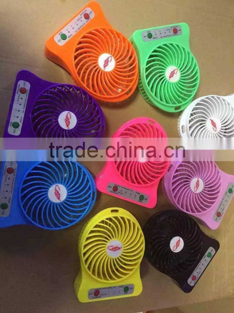 BHNUSBF07163 high performance DC 5V portable mini fan ,rechargeable usb fan 5v dc mini cooling fan WITH LED LIGHT
