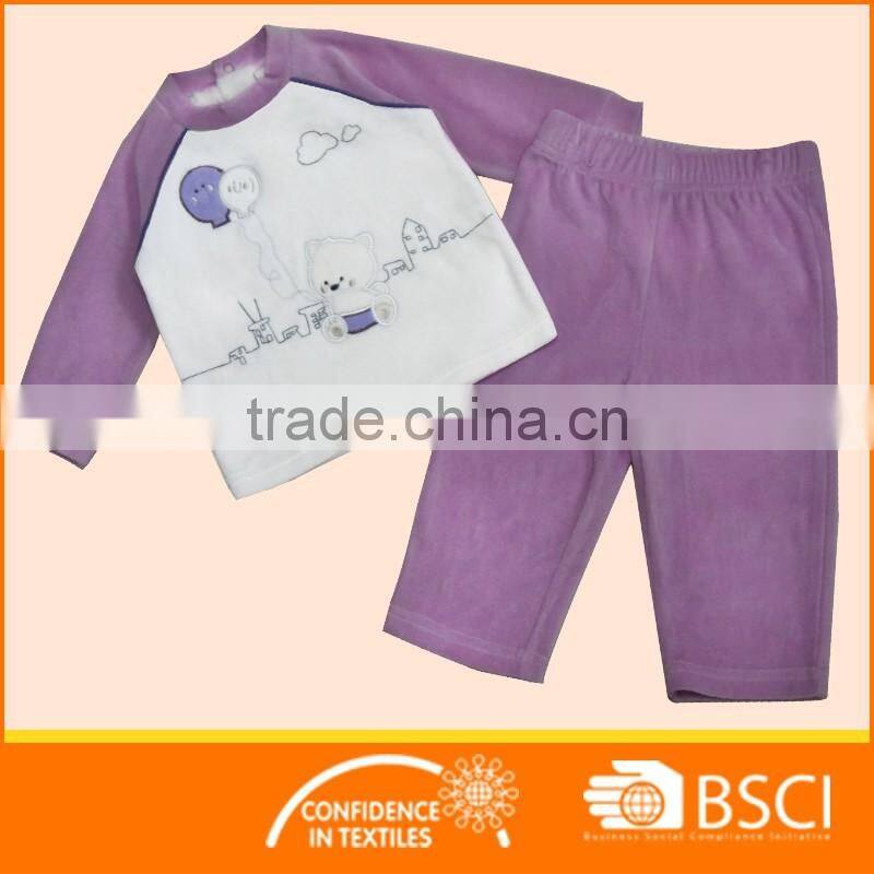 OEM Made Design Baby 2 PCS Toddler Girl Pyjamas