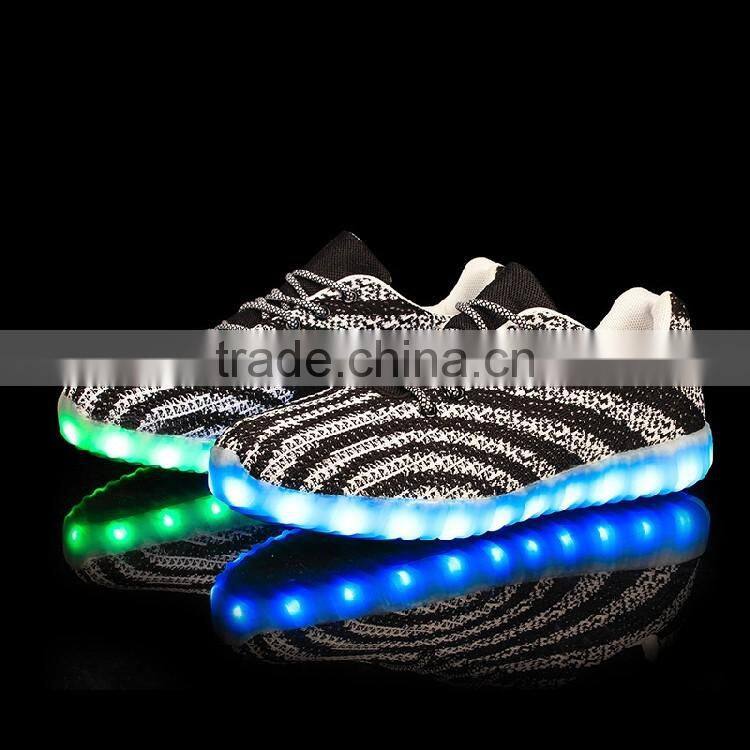USB charge light up women shoes 2017