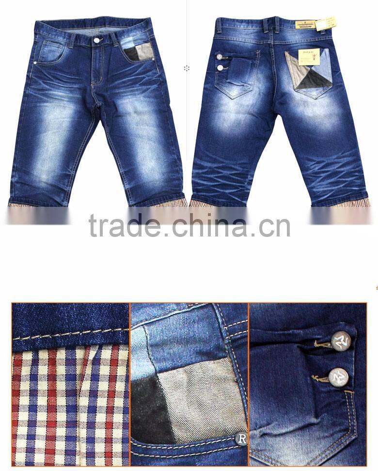 phs0710 casual summer short man's jeans cotton pants MOQ 300