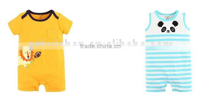 MOM AND BAB 100%Cotton Baby Boys Clothing Summer Infant Romper Boys Bodysuit