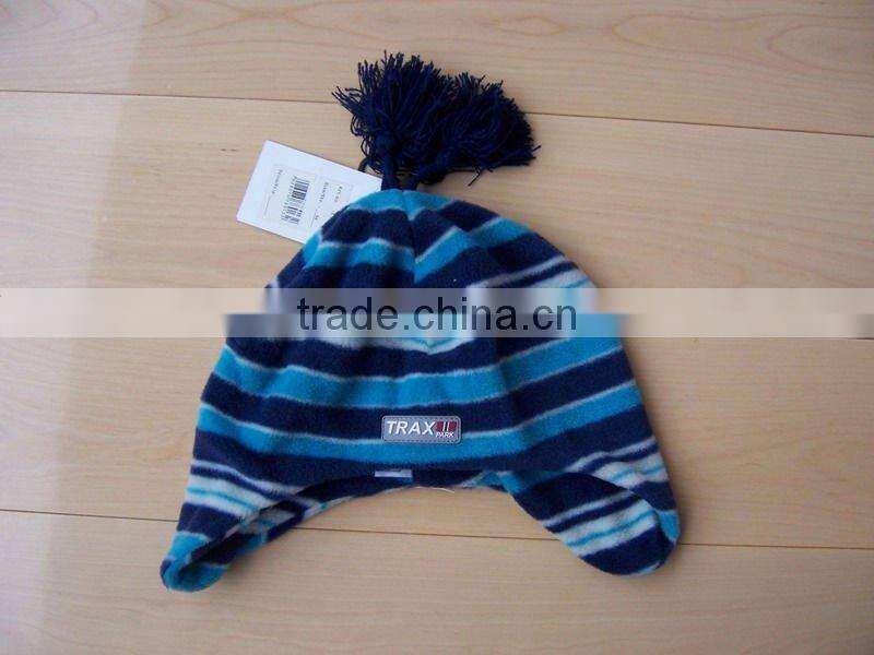 tonglu knit factory for new export winter polar fleece kids hat