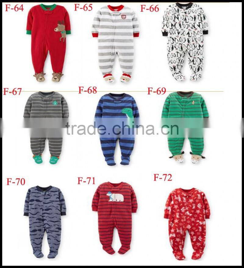 New Designer Kids Frog Cartoon Animal Printed Footed Pajamas Children One piece Jumpsuits