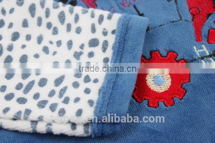 Wholesale Winter Kids 2Pcs Set Pajama Navy O-neck Pajama Baby Set 100% Cotton BG1-386