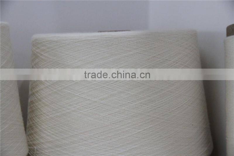 2017 cheap price T/C 65/35 40s combed polyester blended yarn for knitting
