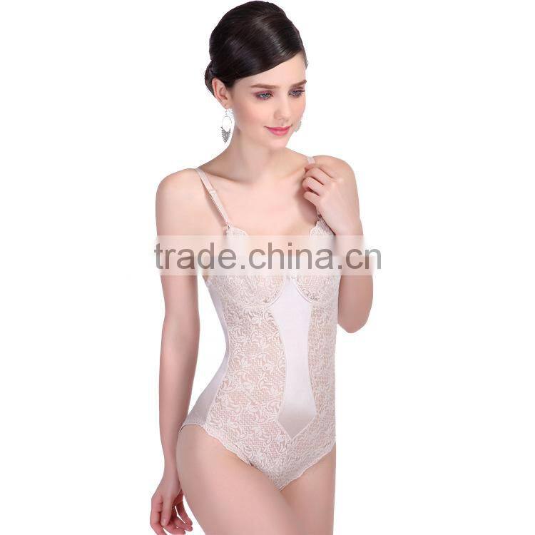 seamless lace flower women body shaper slimming vest