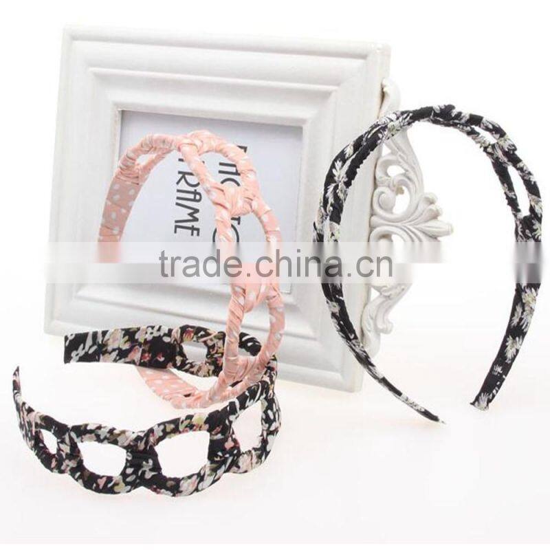 Ladies Hair Accessory Fashion Hollow Fabric Headband