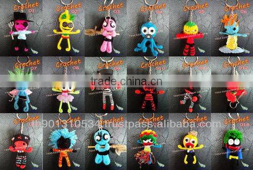 Handmade Crochet Key chains Wholesale Key rings