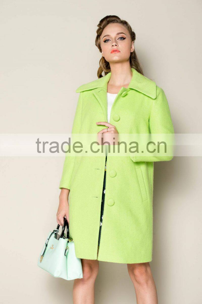 high fashion winter plain luxury elegant women long coat turkey, women model coat