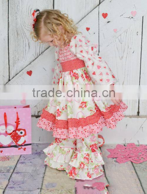 ibear garment factory girls clothing latest design baby frock dress wild dress ruffle sets boutique spring outfits