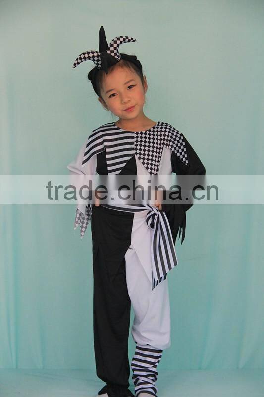 Halloween Children Cosplay Clown Costume With Headband