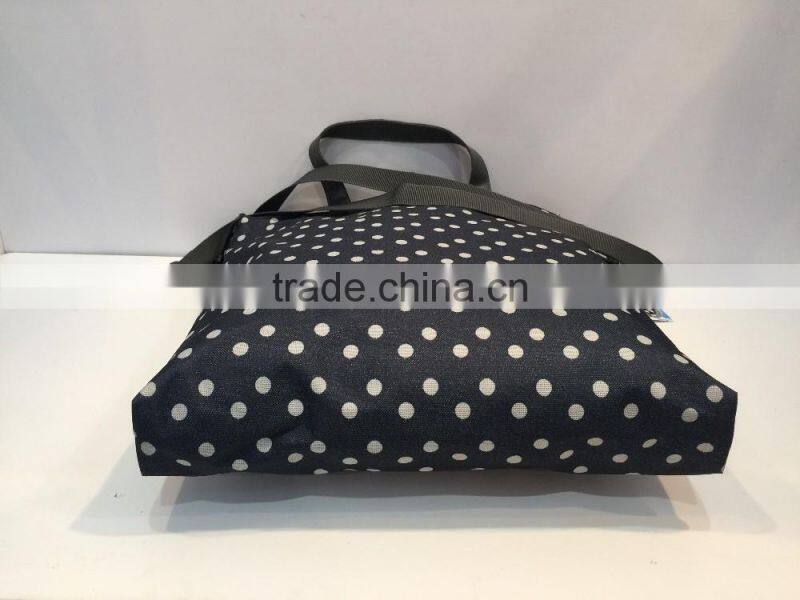 2017 hot sales wholesales custom polyester travel luggage tote bag for women