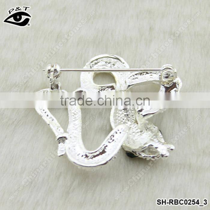 Animal Snake Rhinestone Brooches Crystal Pins Rhinestone brooch pins for wedding invitation decorations