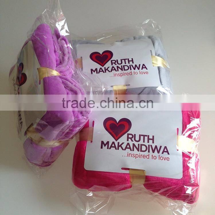 100% polyester blanket custom soft plush travel blanket wholesale