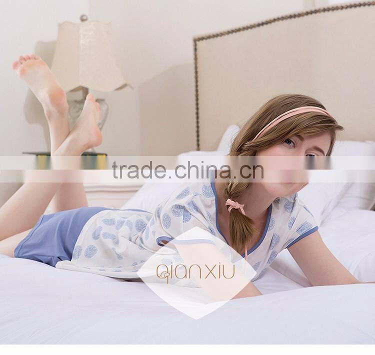 New designed Qianxiu cheap bodysuit fashionable sleepwear pajamas