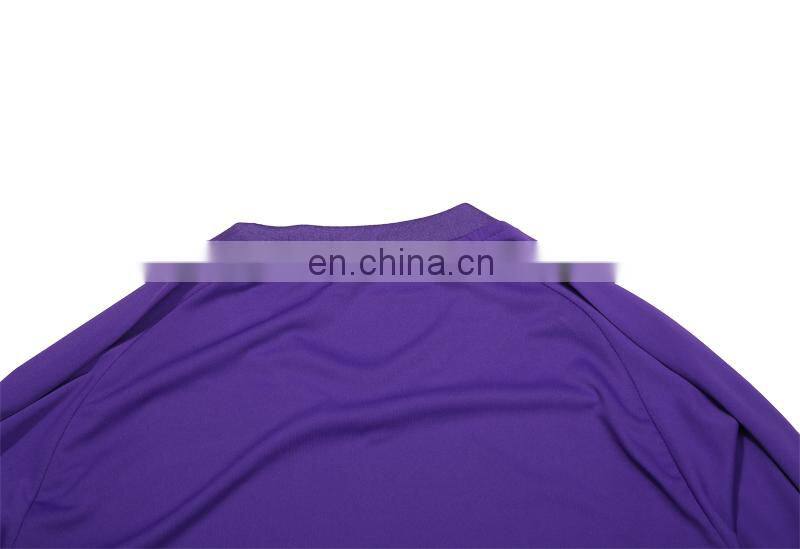 Sublimated made purple plain soccer uniform original football jerseys with tags