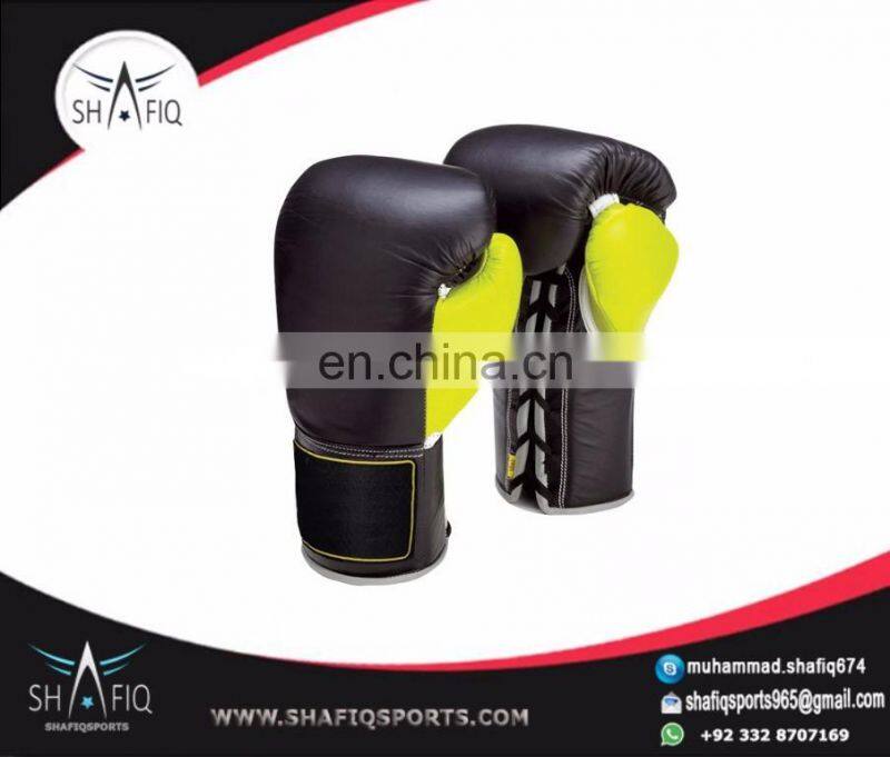 Cowhide Leather Material custom boxing gloves