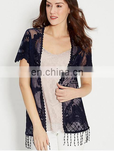 Guangzhou Wholesale Elegant women lace kimono