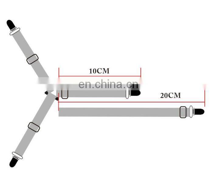 2017 yiwu fashion hot sale set 4pcs Triangle Mattress Pad Cover Clips holder Bed Sheet Holder