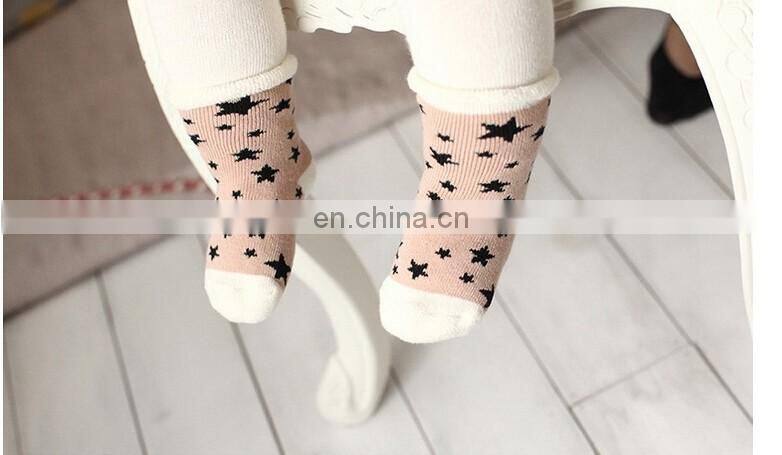 In stock Newborn Babies Pentagram terry socks Baby Socks