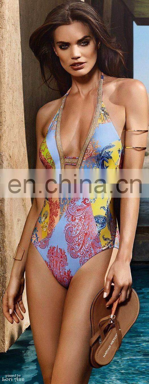 new Sexy One Piece Women Floral Bikini Swimwear wholesale