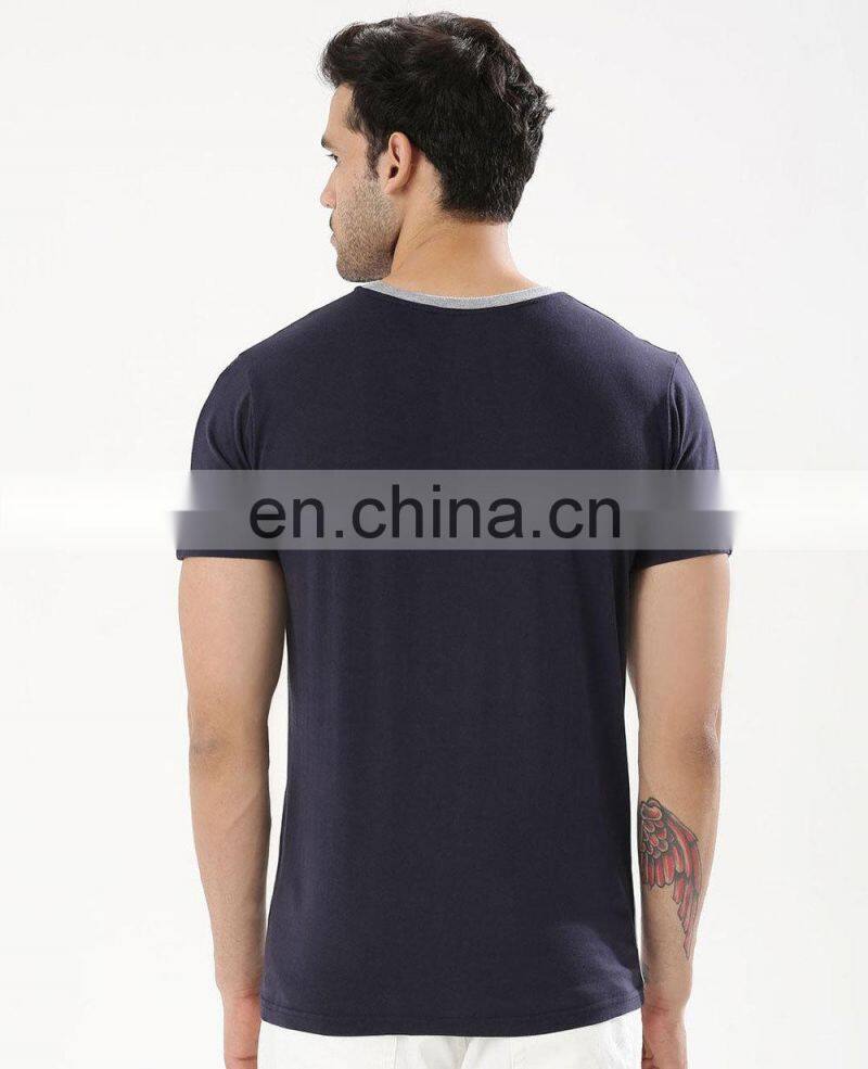 Fashion men's bulk white plain stand neck t-shirt shirt for men polo