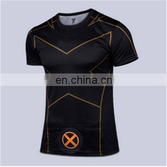 2015 new men steel beast compression sports t-shirt custom t shirt printing