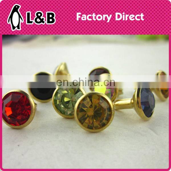 double cap head metal decorative rivets for shoes bag clothing