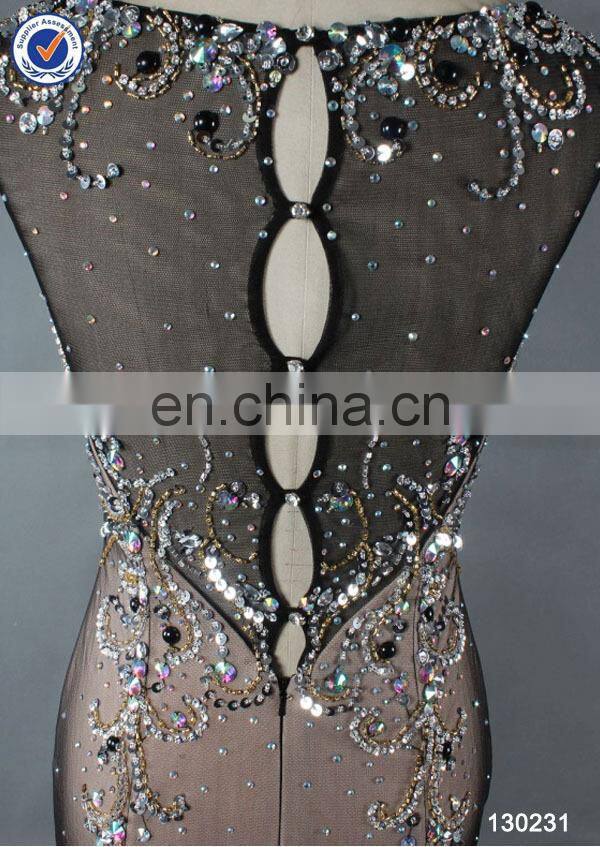 2014 factory directly supply beaded mermaid evening dress