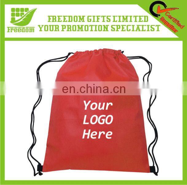 Customized Logo Printed Polyester Cinch Backpack