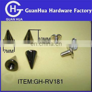 7*10mm Punk rivet studs rivet screwed rivets