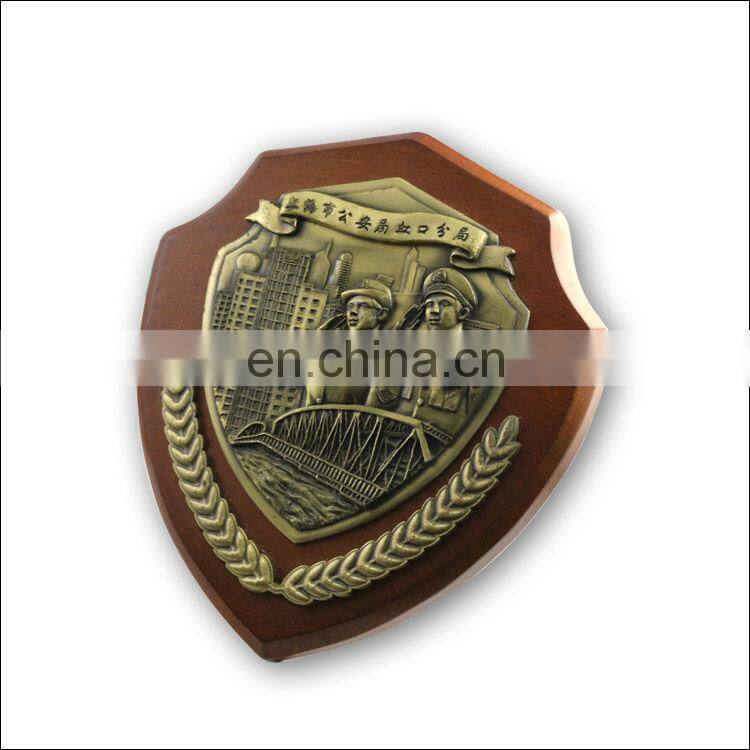 Antique brass 3D award metal medal