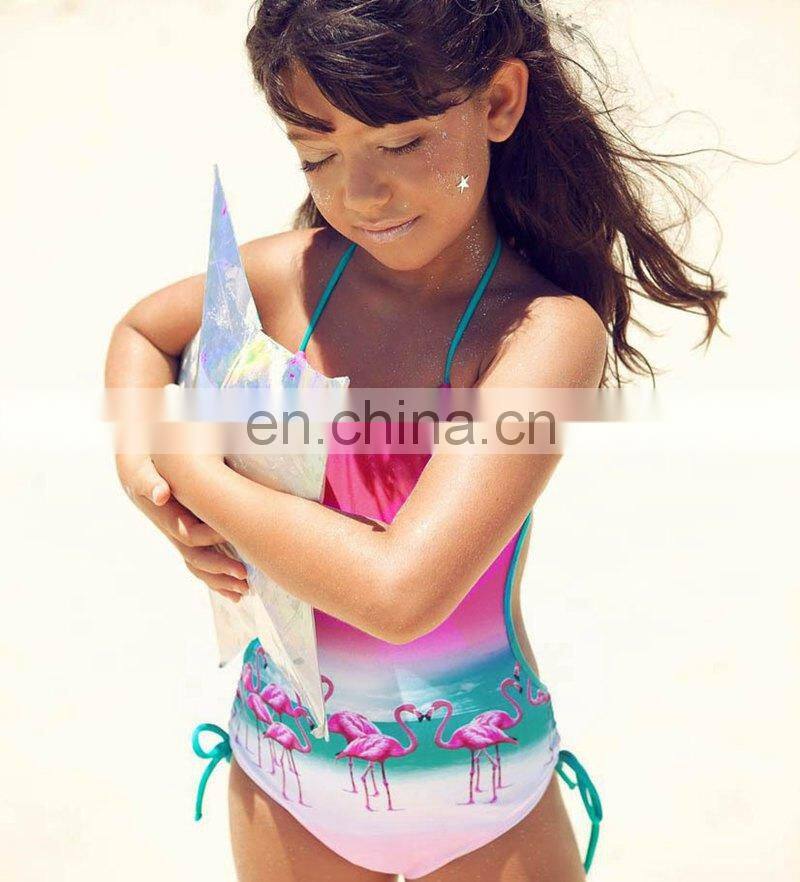 2019 Ins flamingo swimwear beachwear kids bikini 2-6years