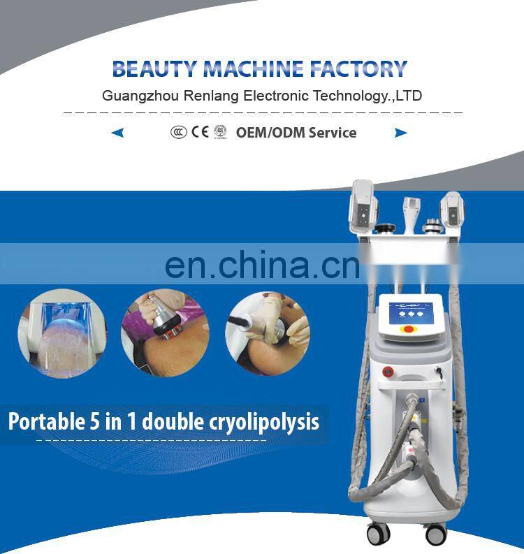 Double chin fat removal criolipolisis machine cryolipolysis 5 handles cryolipolysis