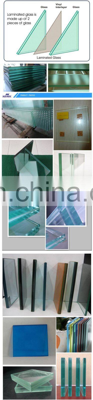 0.38mm 4.38mm 6.38mm 8.38mm 10.38mm laminated safety glass for building