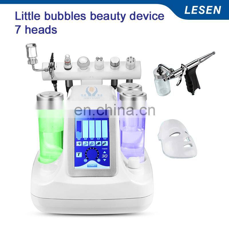 7In1 Skin Rejuvenation Rf Microdermabrasion Meso Gun Oxygen Bubble Machine