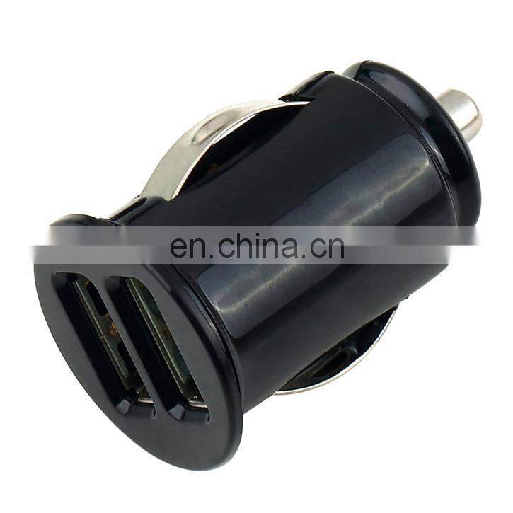 Power Dual Car Charger 2 Port USB Mini Bullet Universal Car Charger Adapter