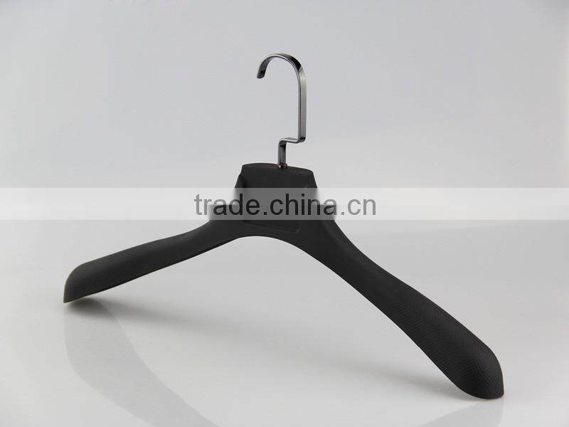 black square hook plastic rubber coated hanger for coats
