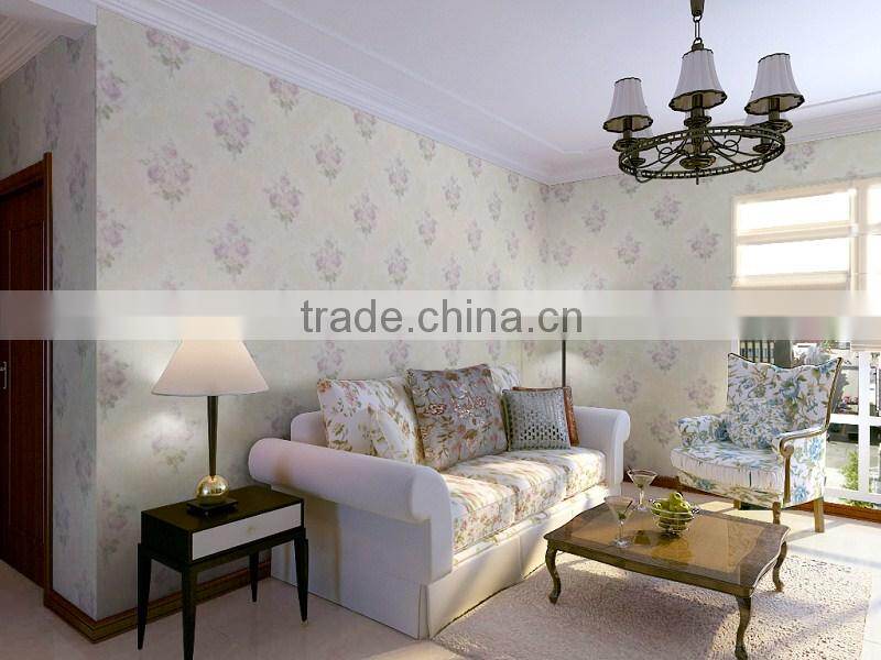 non-woven bedroom decoration wallpaper