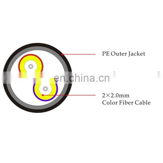 6 core single mode fiber optic cable yofc g652d fiber cable